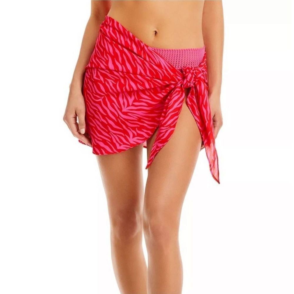 Peixoto Pink Zebra Sarong